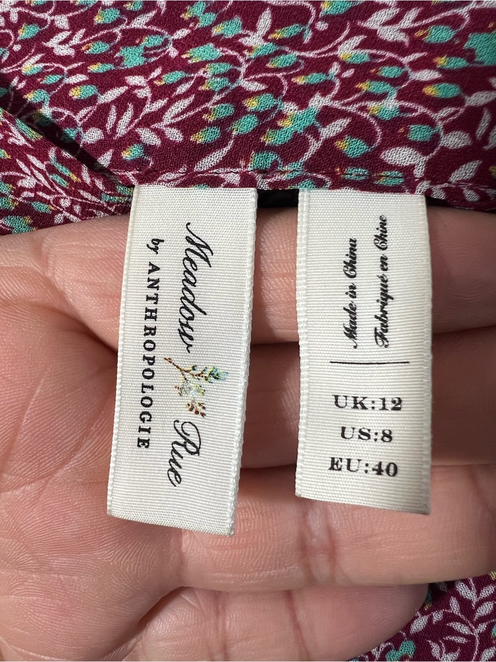 Anthropologie Meadow Rue
Prairie floral Midi skirt size 8 - Picture 5 of 9